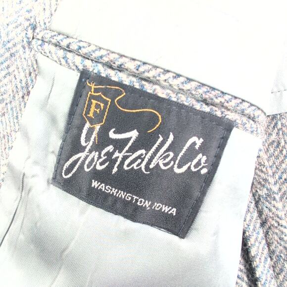 Rare Harris Tweed Handwoven 100% Pure Scottish Wool Sport Coat Gray Men's 41 - Picture 7 of 10